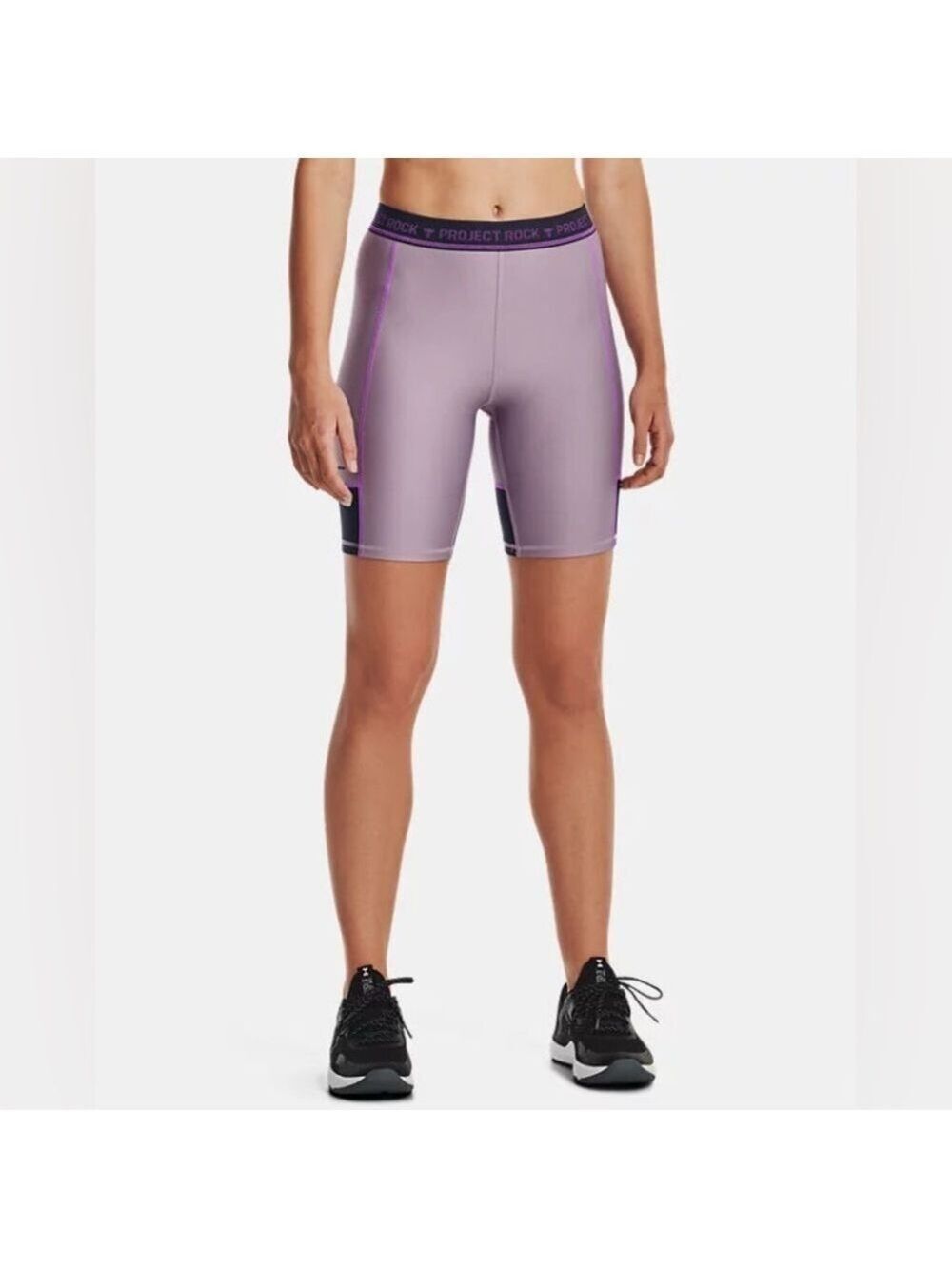 Under Armour Women's Small Purple Project Rock Bike Shorts